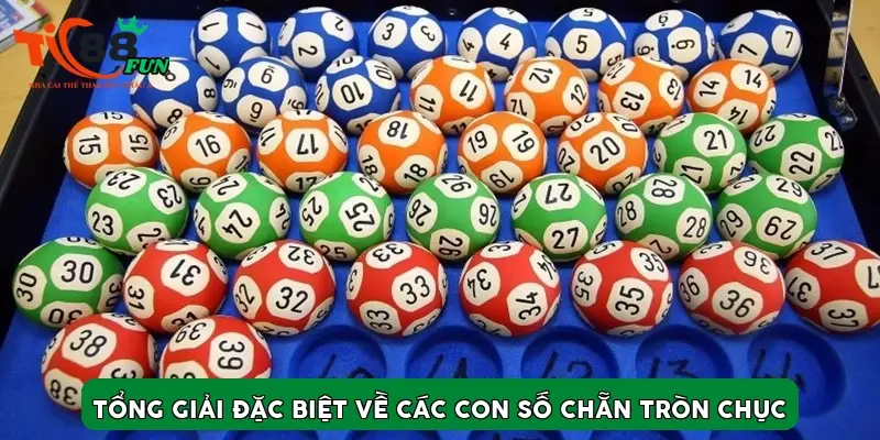 Tổng giải đặc biệt về các con số chẵn tròn chục